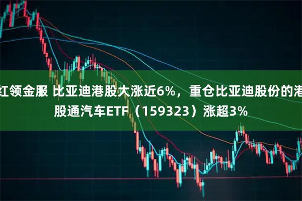 红领金服 比亚迪港股大涨近6%，重仓比亚迪股份的港股通汽车ETF（159323）涨超3%