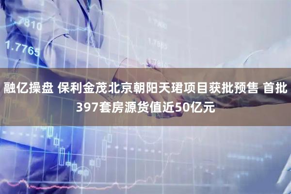 融亿操盘 保利金茂北京朝阳天珺项目获批预售 首批397套房源货值近50亿元