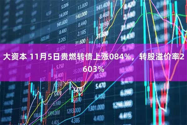 大资本 11月5日贵燃转债上涨084%，转股溢价率2603%